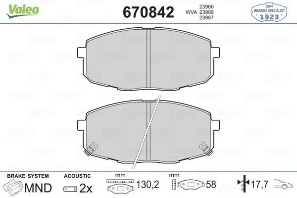 ÖN FREN BALATA HYUNDAI İ30 1.6L D4FB CRDi dizel 07-11 1.4L 1.6L benzinli 08-> / KIA CERATO 1.6L ben zinli 10-> / CEED 1.4L 1.6L benzinli 07-> - Aşınma ikaz soketli
