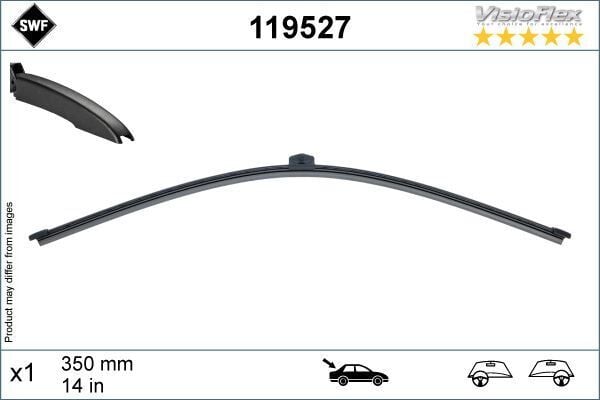 SWF VisioFlex Flat Blade X1 340 mm ARKA AUDI A3. BMW X1. VW Touareg