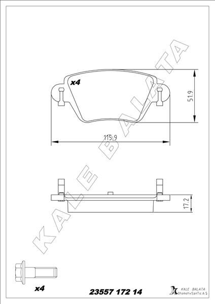 ARKA BALATA FIRST MONDEO 1.8-2.0-2.5 00-07 JAGUAR XTYPE 2.0-2.5-3.0 01-09