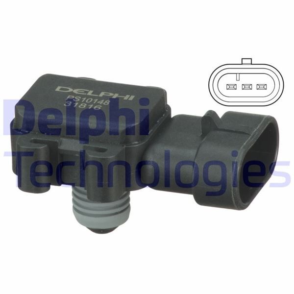 MAP SENSÖRÜ BASINÇ SENSÖRÜ ASTRA G-COMBO C-CORSA C 1.7 DTI 16V 00> Y17DT-DTL DİZEL