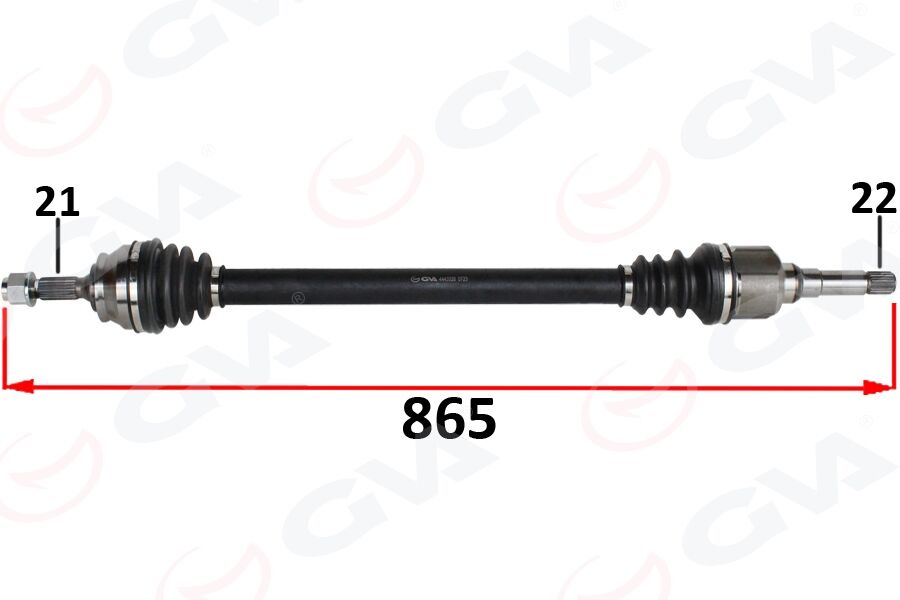 KOMPLE AKS SAG ON PSA 2008 I 1.2 M-T 05- CITROEN C3 III 1.2 M-T 16- C4 CACTUS 1.2 M-T 14-
