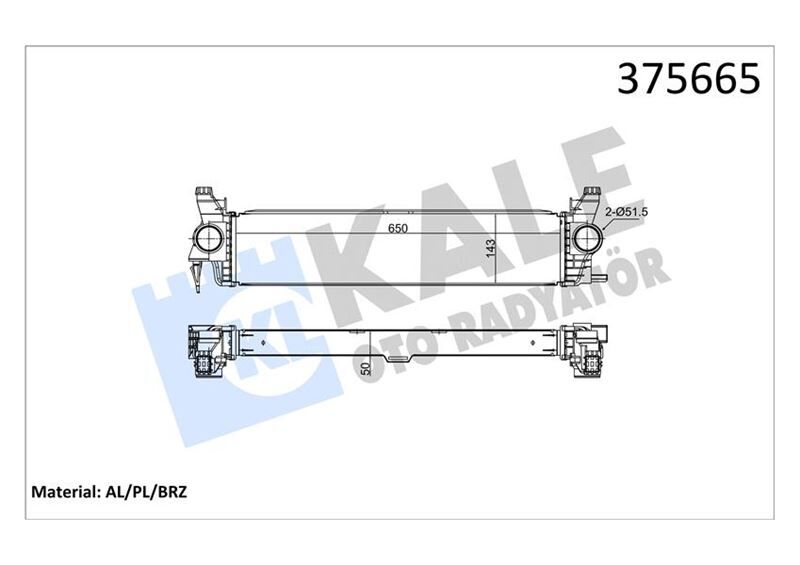 TURBOSARJ RADYATORU MERCEDES VITO W447 14>