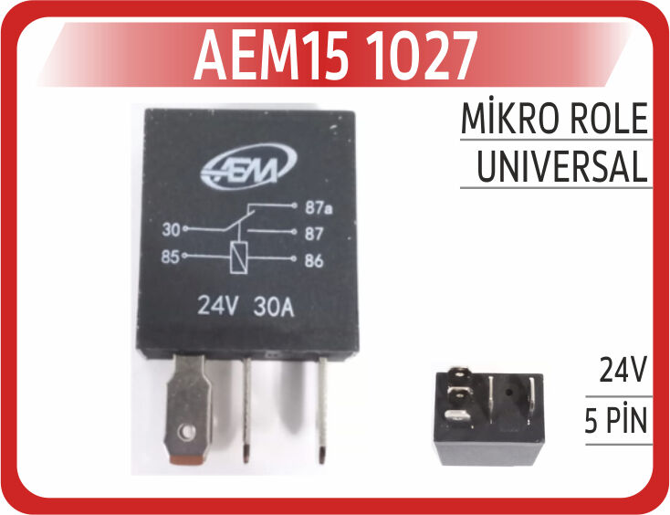 MİKRO ROLE 24V 5PİN