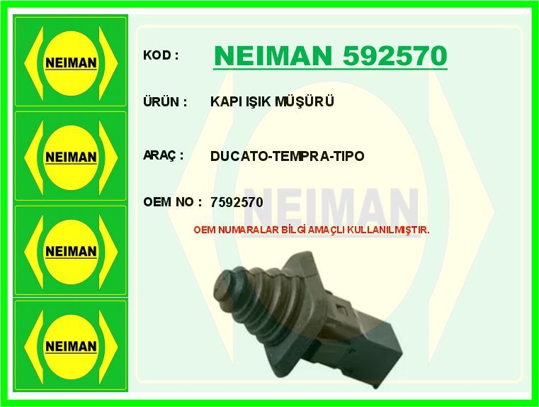 KAPI IŞIK MÜŞÜRÜ DUCATO-TEMPRA-TIPO