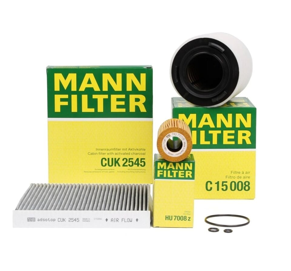 Audi A1 1.6 TDI Periyodik Bakım Filtre Seti Mann Marka Mazot Hariç