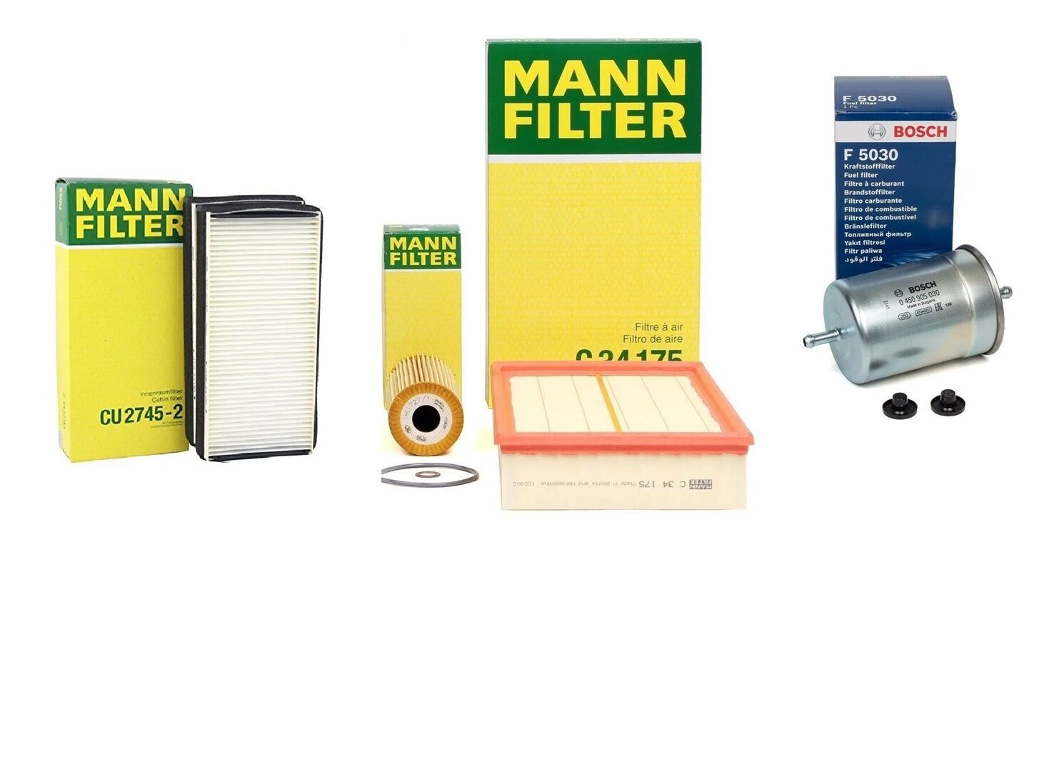 Mercedes W210 Kasa E200 Periyodik Bakım Filtre Seti Digital Klimalı