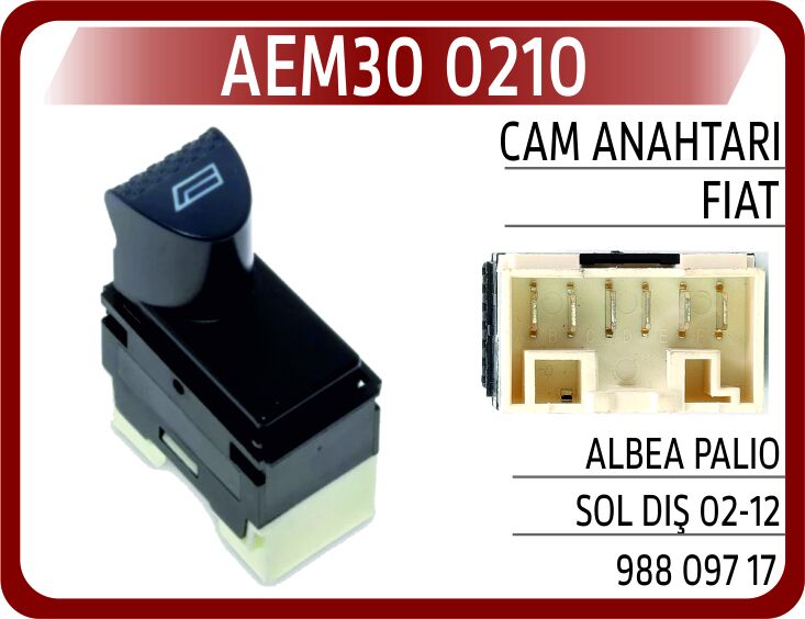 CAM ANAHTARI FIAT ALBEA PALIO SOL DIŞ 02-12
