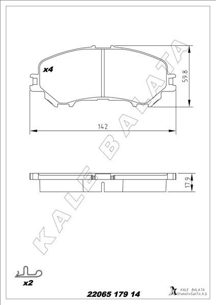 ÖN BALATA RENAULT KADJAR 15> KOLEOS II 15> NISSAN QASHQAI J11 13> X TRAIL III 14>