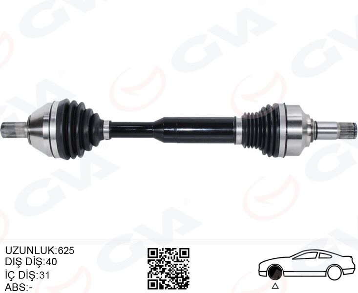ÖN AKS KOMPLE SOL VOLVO XC60 I 15>17 D4-D3 MANULE 6 VİTES