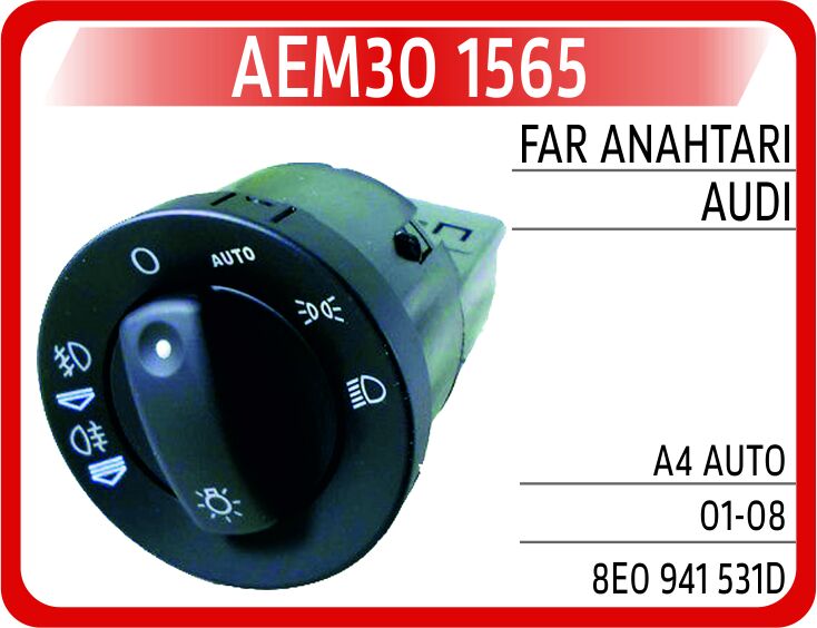 FAR ANAHTARI AUDI A4 AUTO 01-08