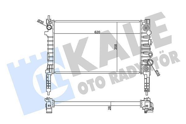 RADYATÖR OPEL MOKKA-MOKKA X A14NET OTOMATİK 1.4 12- CHEVROLET TRAX