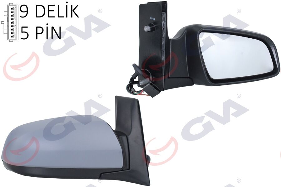 DIŞ DİKİZ AYNASI SAĞ ZAFIRA B 05> ELEKTRİKLİ ISITMALI ASTARLI KONVEKS 5 FİŞ VM-6169EHPR