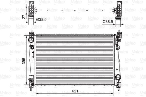 RADYATÖR DOBLO 1.4-1.3 DMTJ 10 > COMBO 1.3 CDTİ 12 > MEKANİK AC /- 620x400x16