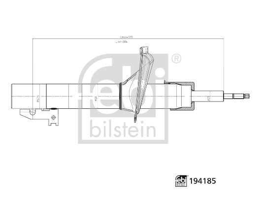 AMORTİSÖR ÖN SAĞ-SOL FORD TRANSİT 01> V184