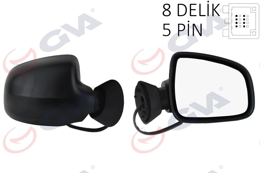 DIŞ DİKİZ AYNASI SAĞ LOGAN SW-MCV 08> ELEKTRİKLİ ISITMALI KONVEKS 5 FİŞ VM-6801EHR