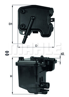 YAKIT FİLTRESİ PARTNER-206-207-307-308-407-BERLINGO-C2-C3-C4-C5-FIESTA-FOCUS-C-MAX-TEPEE 1.6HDI