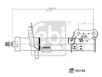 AMORTİSÖR ÖN SAĞ FORD COURIER-FIESTA-BMAX 13> GAZLI
