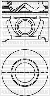 PISTON SEGMAN 0.50 ACCENT ADMIRA CRDI 03-05 / TUCSON / SANTAFE 2.0 D3EA