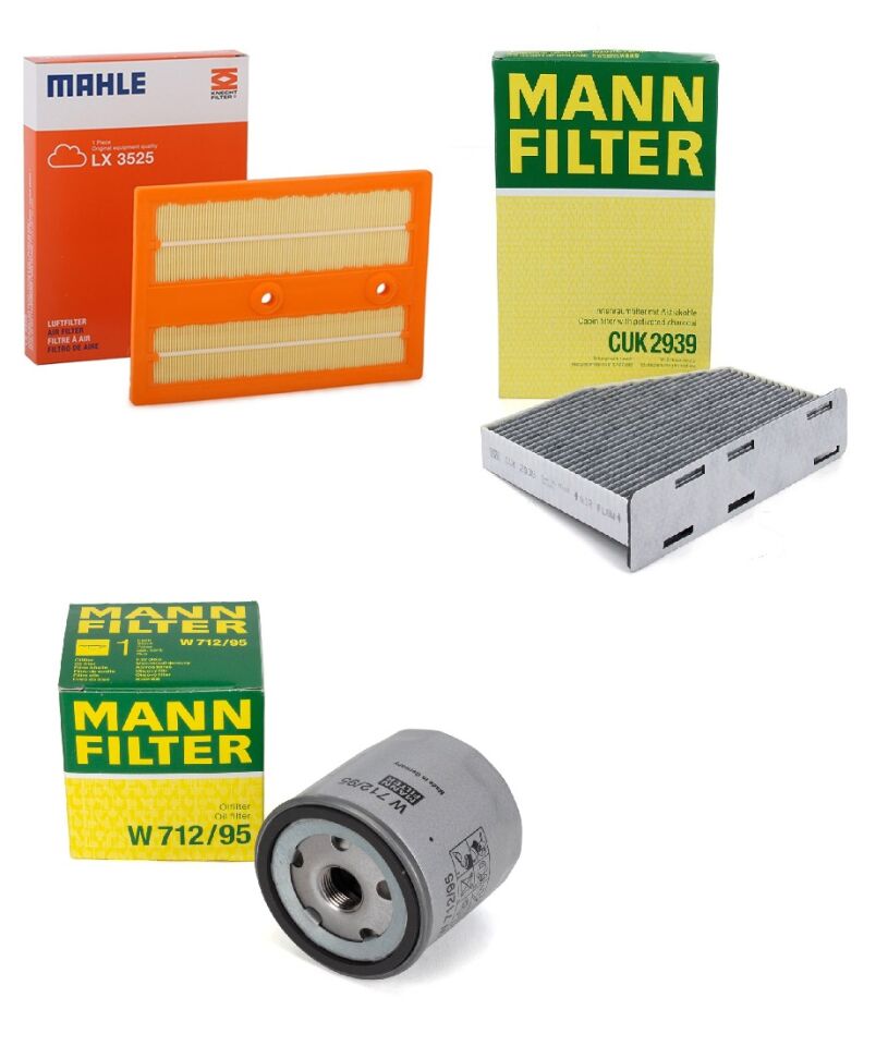 Volkswagen Jetta 1.4 TSI BlueMotion Periyodik Bakım Filtre Seti Mann Marka