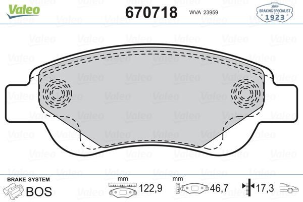 ÖN BALATA P107 06/05 > P108 14 >C1 1.0 1.4HDİ 6.05 > 1.0 1.2VTİ 14 > TOYOTA AYGO 1.0 1.4 HDİ 7.05 >