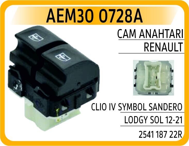 CAM ANAHTARI RENAULT CLIO IV SYMBOL SANDERO LODGY