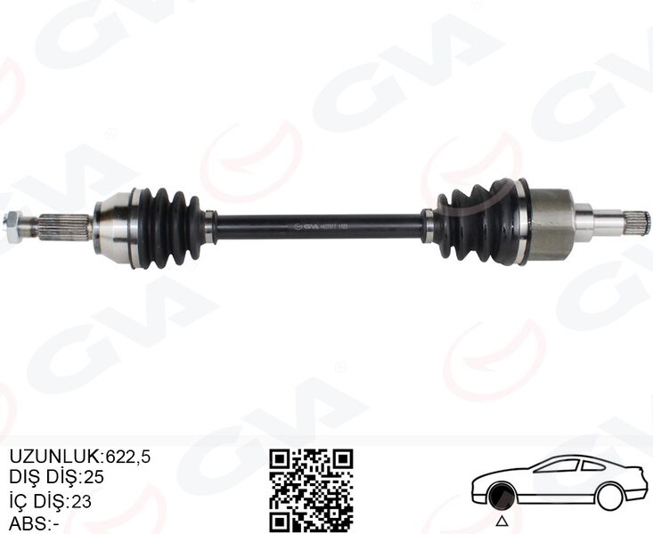 ÖN AKS KOMPLE SOL FORD FIESTA / FUSION 1.4TDCI / 1.6TDCI 02>11