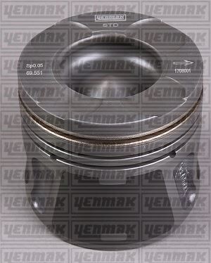 MOTOR PİSTON SEGMAN STD 69.60 mm DOBLO-FİORİNO-LINEA-GRANDE PUNTO-ASTRA 1.3D MJET 1.3 CDTI EUR O 5