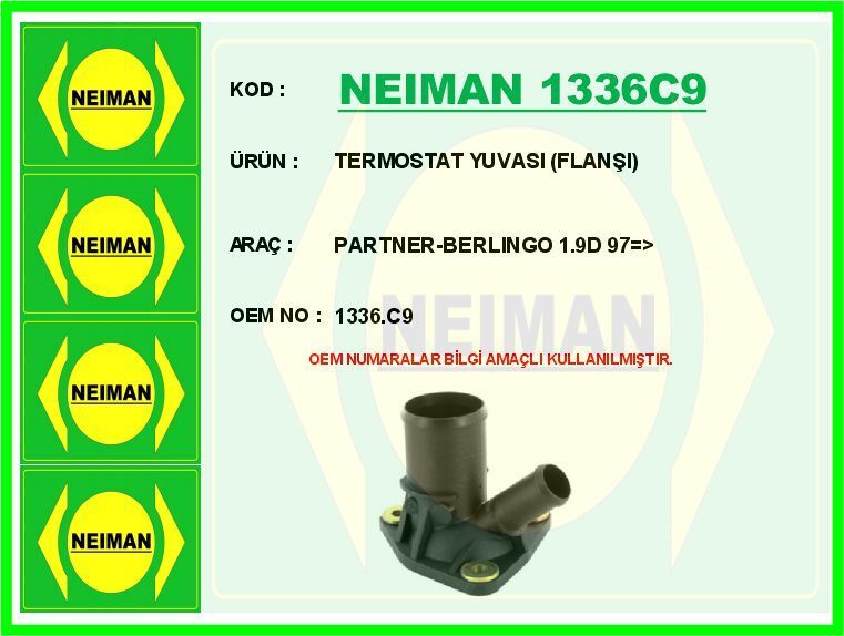 TERMOSTAT YUVASI FLANŞI PARTNER-BERLINGO 1.9D 97 >