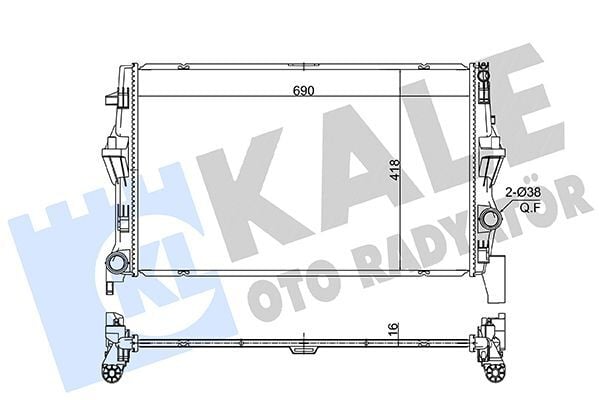 MOTOR SU RADYATORU MERCEDES VITO W447 14>