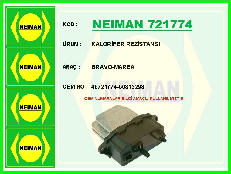 KALORİFER REZİSTANSI BRAVO-MAREA