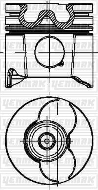PİSTON SEGMAN STD 85mm P206-P306-P307-P406-P607-BOXER-PARTNER-EXPERT-JUMPY-C4-C5 2.0HDI-2.0JTD PKW-RHZ-RHY-DW10ATED