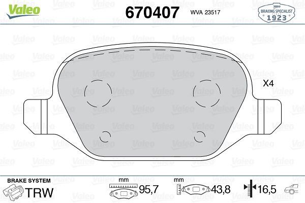 ARKA FREN BALATASI FIAT LINEA 09> ALFA 147 01>156 97>03 GT 03>10