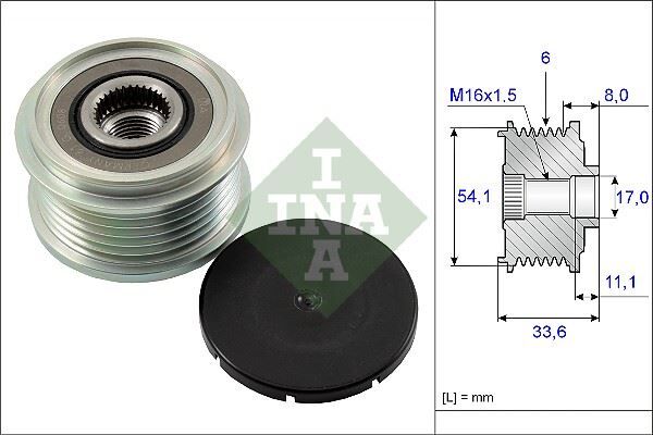 ALTERNATÖR KASNAĞI RULMANLI DUCATO-SUCUDO-BOXER-JUMPER-PARTNER-BERLINGO 2.0 HDI 02 > MONDEO 07 >