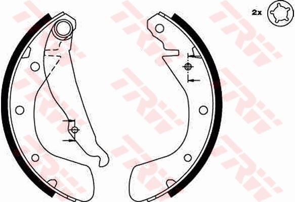 ARKA PABUÇ BALATA CORSA B 3.93-9.00 CORSA C 00-12.09 TIGRA 94-00 ASTRA F 92-9.98 200x28