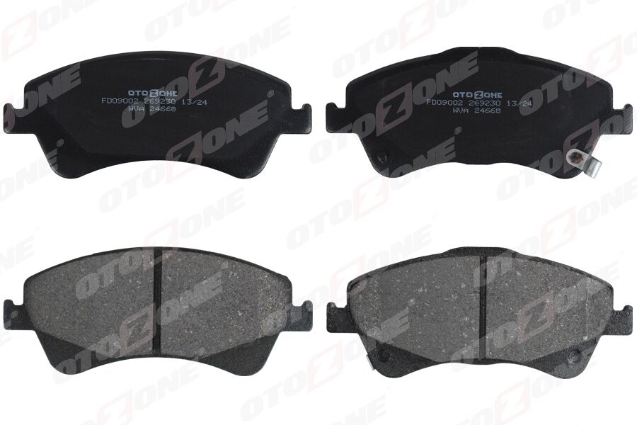 ÖN FREN BALATA TOYOTA AVENSIS 1.6L 1ZR-FAE ZRT270 benzinli 09-> 1.8L 2ZRFAE ZRT271 09-> 2.0L ADT270 AZT270 09-> / VERSO 1.6L 1ZRFAE ZGR20 09 ->