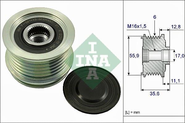 ALTERNATÖR GERGİ RULMANI ALTERNATÖR KASNAĞI PASSAT-A4-A6 1.8-2.0 TFSI BZB