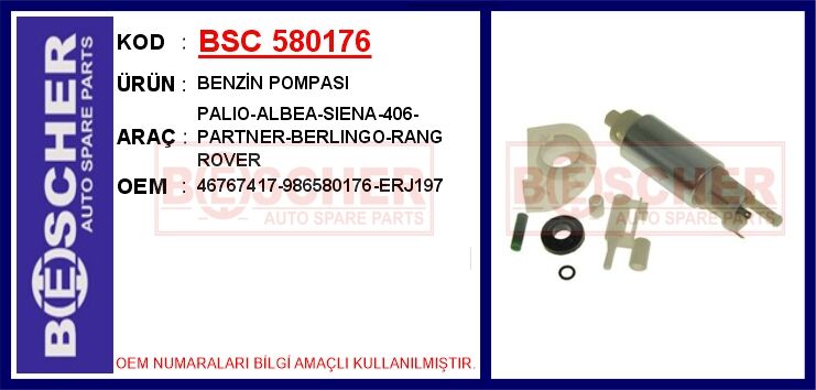 BENZİN POMPASI PALIO-ALBEA-SIENA-406-PARTNER-BERLINGO-RANG ROVER