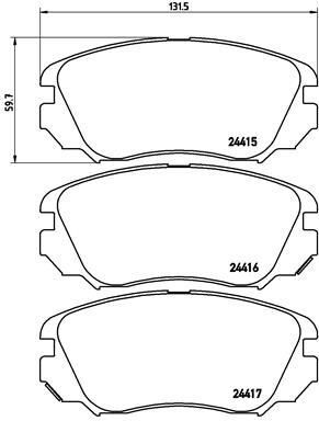 ÖN FREN BALATASI INSIGNIA A 08>17 MALIBU 12> SAAB 9.5 10>12 296 mm 16 İNÇ JANT