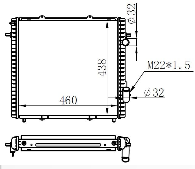 RADYATÖR BRAZİNG EXP DZL KLİMASIZ MEK 460x438x32
