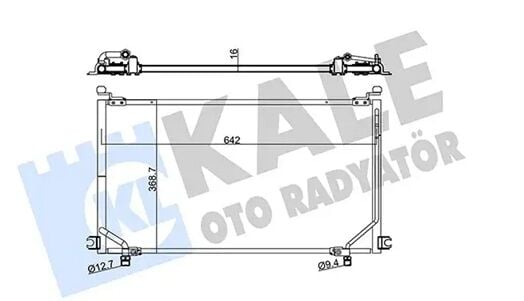KALE 345545 | Klima Radyatörü Nissan Terrano II 96-> 2,4 TDI