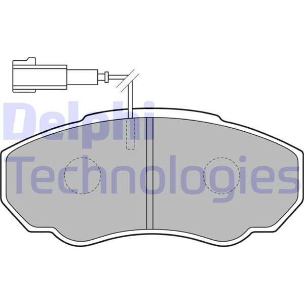 ÖN FREN BALATASI FİŞLİ PEUGEOT BOXER-CITROEN JUMPER-FIAT DUCATO 01>06 KÜÇÜK TİP