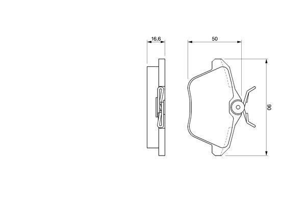 ARKA FREN BALATASI ALFA ROMEO 156 97>05 166 98>07 164 93>98 LANCIA KAPPA 95>01