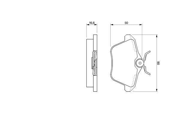 ARKA FREN BALATASI ALFA ROMEO 156 97>05 166 98>07 164 93>98 LANCIA KAPPA 95>01