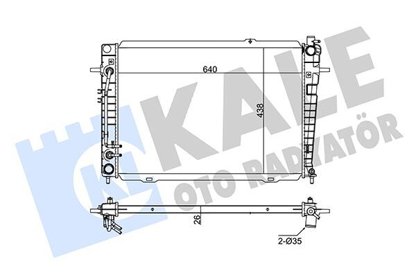 RADYATÖR HYUNDAI TUCSON-KIA SPORTAGE 04 > 2.0 CRDİ 640x462x18 OTOMATİK