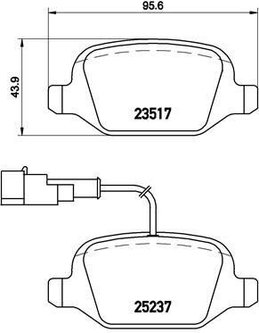 ARKA FREN BALATASI ALFA ROMEO MITO 09> FIAT LINEA 09> 1.3JTD 1.4TJET 1.6JTD