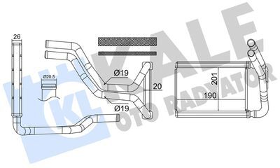 KALORİFER RADYATÖRÜ HYUNDAI İ10 1.0L 1.2L G3LA G4LA 14-19