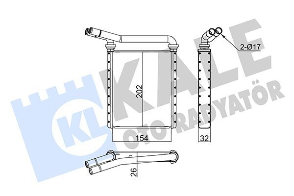 KALORİFER RADYATÖRÜ TOYOTA AURIS. COROLLA 1.4L NDE150 NDE180 07-> 1.6L ZRE151 ZRE181 ZRE185 07-> 1.3 3L NRE180 12-> / AVENSIS ZRT270 AZT270 ADT270 09-> - ALEMİNYUM