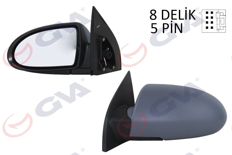 DIŞ DİKİZ AYNASI SOL ACCENT ERA 06> ELEKTRİKLİ ISITMALI ASTARLI KONVEKS