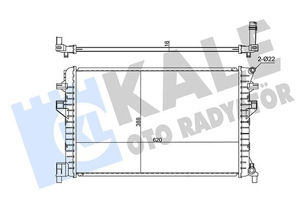 SU RADYATÖRÜ VW-SKODA-SEAT-AUDİ 13> GOLF7-PASSAT-A3-LEON CJZB-CYVA-CJZA-CYVB-CPVA-CPTA-CHPA-CLHA-C LHB-CRKA-CRKB 1.2 TSI-1.4 TSI-1.6 TDI