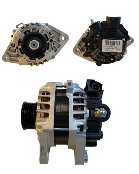ALTERNATOR DINAMO 12V 90A DELCO TIPI HYUNDAI ACCENT BLUE I20 I30 KIA CEED RIO III 1.4-1.6 37300-2B30 0 BENZİNLİ